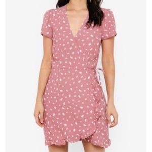 A&F Wrap Dress in Pink (XSP)